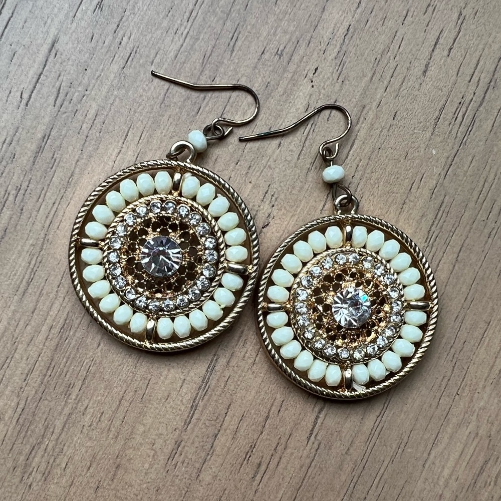 Beaded dangle earrings